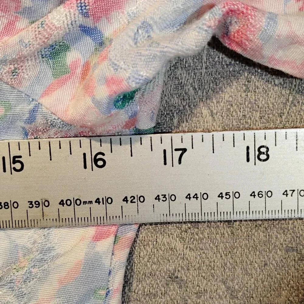 Sugar Kaine 2 pc Cullottes & Top Embroidered Floral Pink/Blue/White in Size 12 - Picture 7 of 15